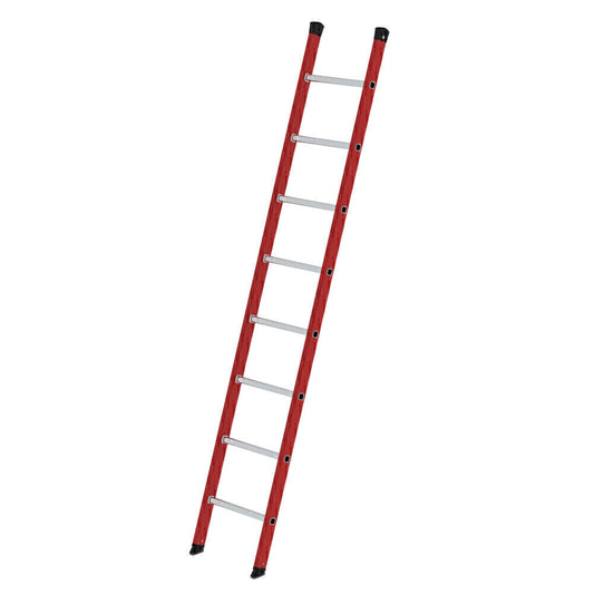 GFK-Anlegeleiter - Alu-Sprossen, 420 mm breit