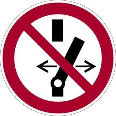Nicht schalten ISO 7010 - ASR A1.3
