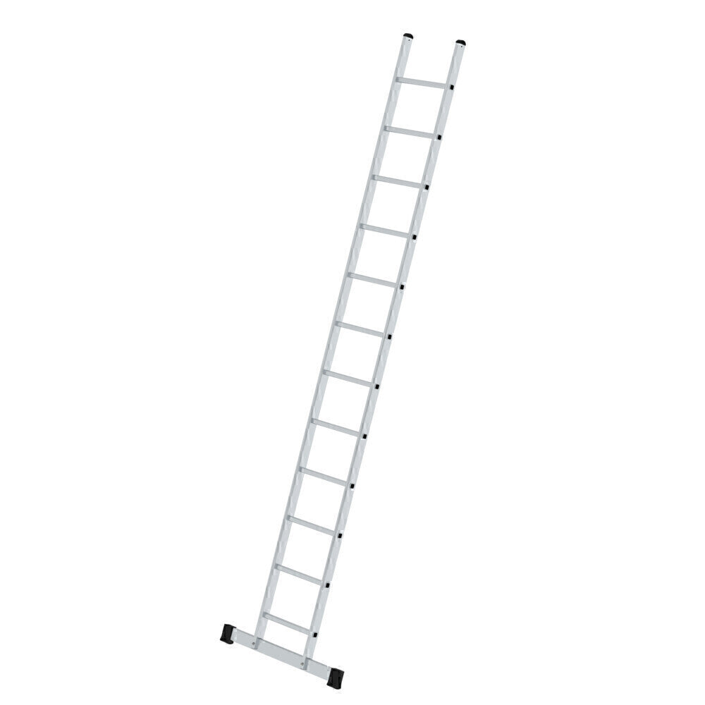 Alu-Anlegeleiter - Sprossen, 420 mm breit, mit Standard-Traverse
