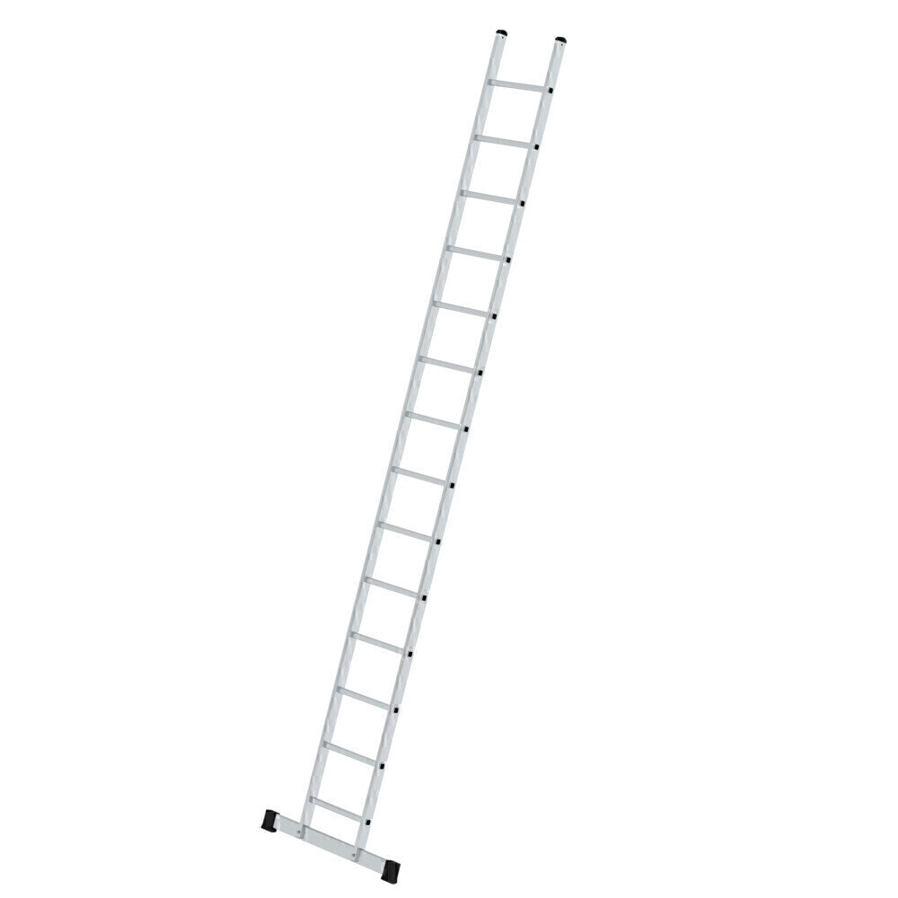 Alu-Anlegeleiter - Sprossen, 420 mm breit, mit Standard-Traverse