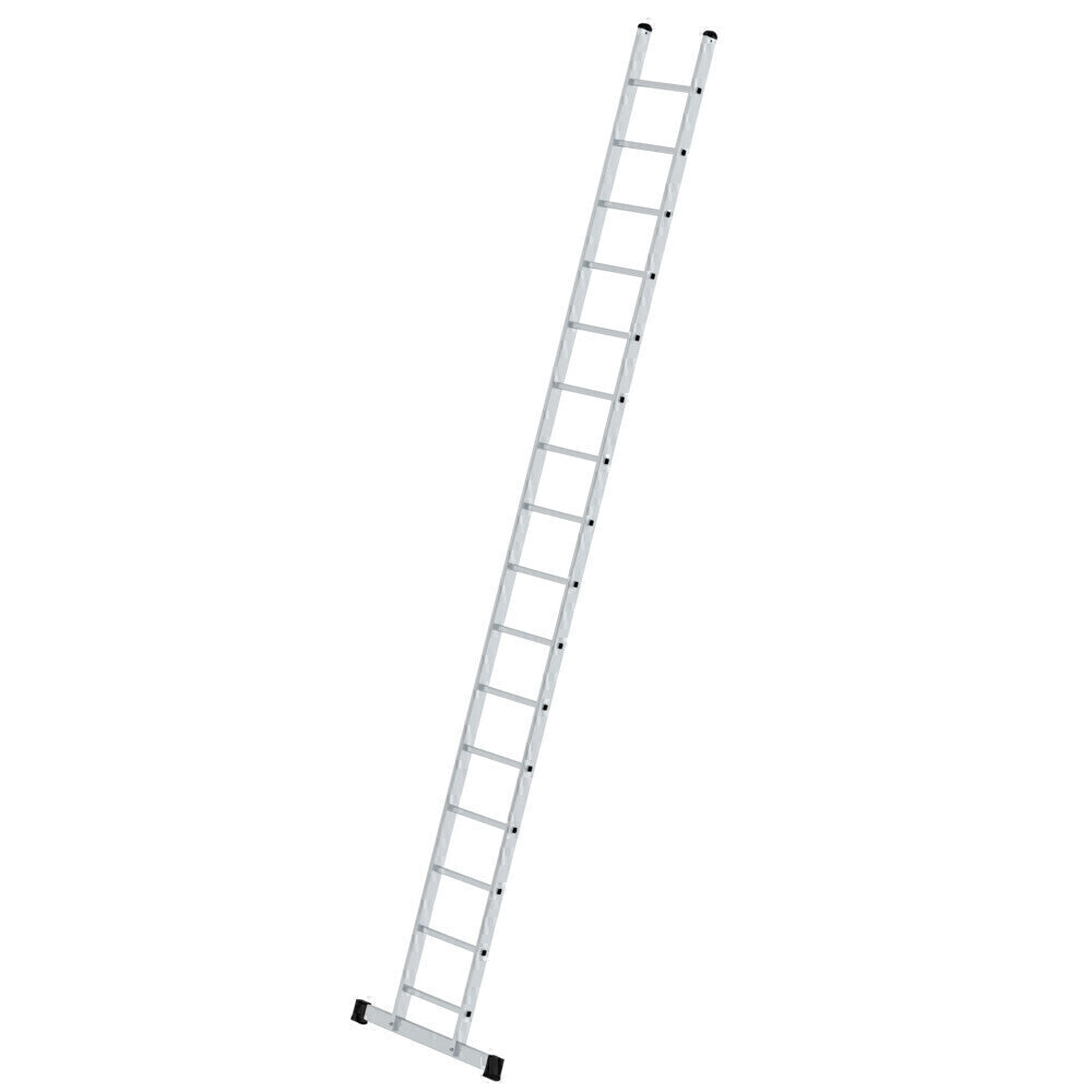 Alu-Anlegeleiter - Sprossen, 420 mm breit, mit Standard-Traverse