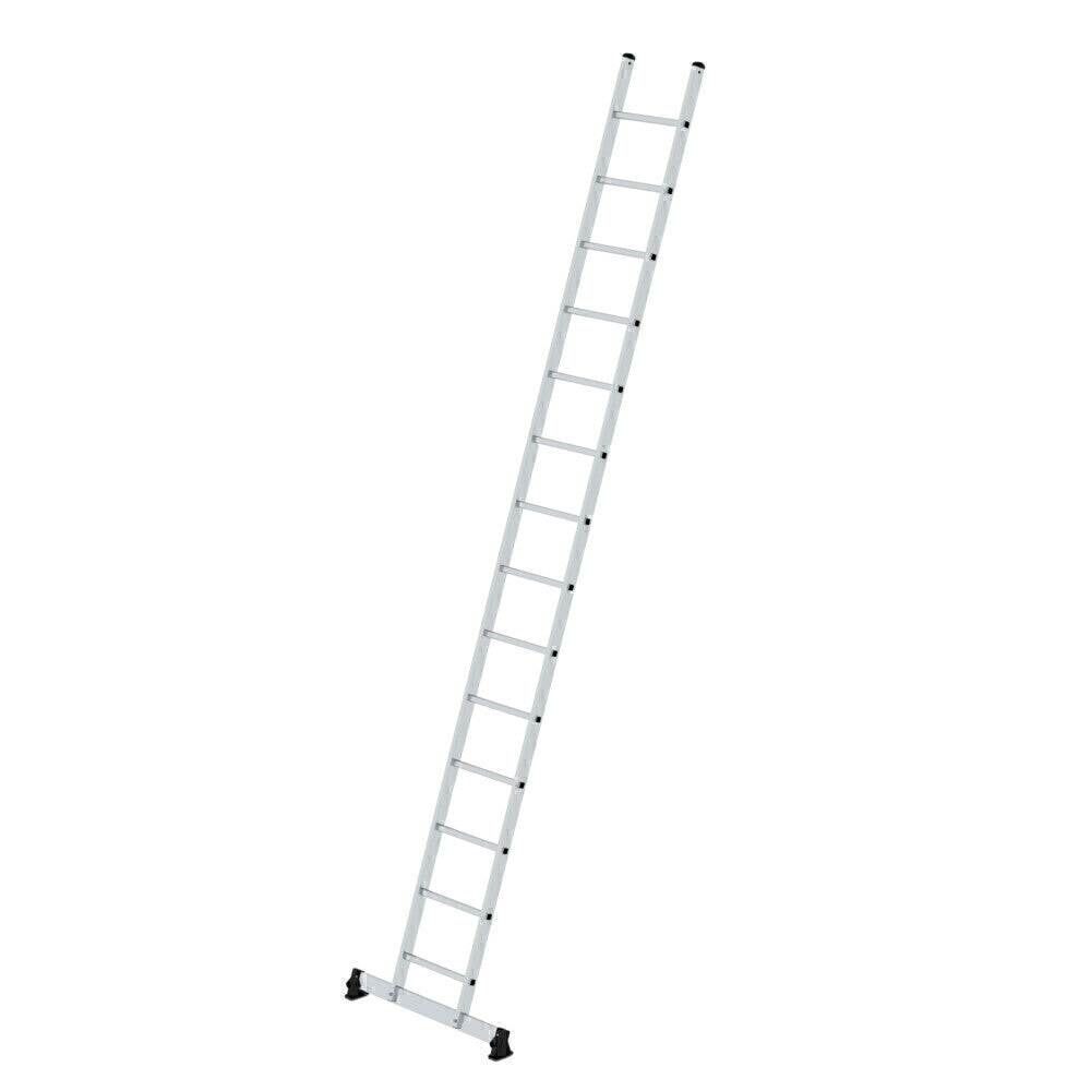 Alu-Anlegeleiter - Sprossen, 350 mm breit, mit nivello®-Traverse