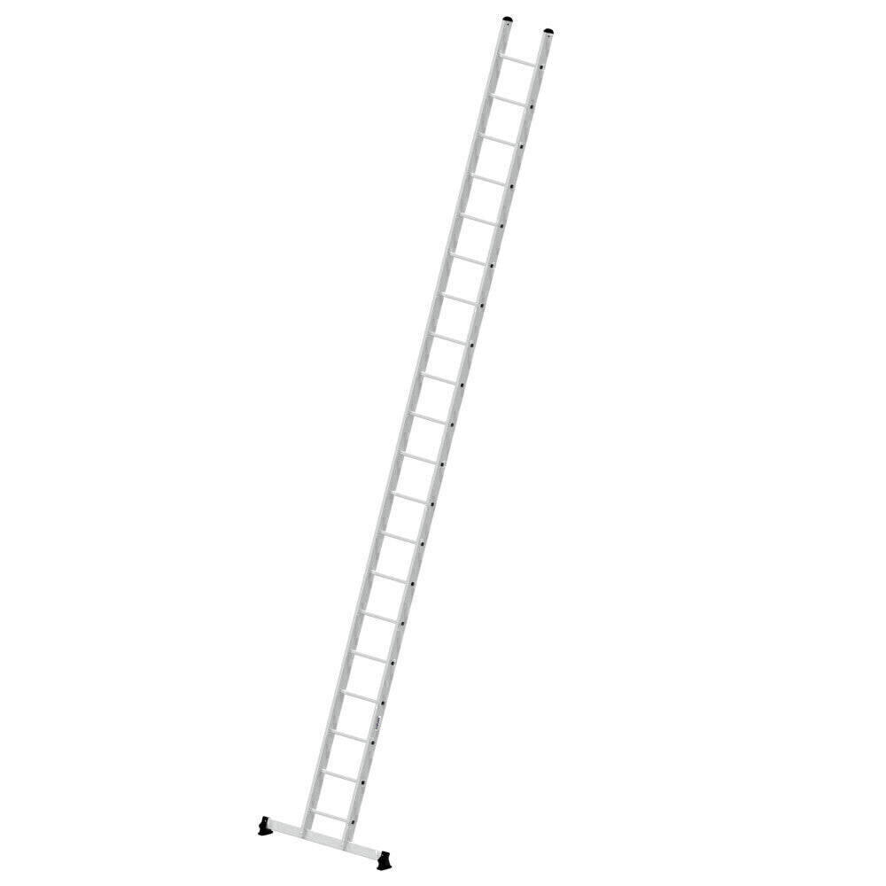 Alu-Anlegeleiter - Sprossen, 350 mm breit, mit nivello®-Traverse