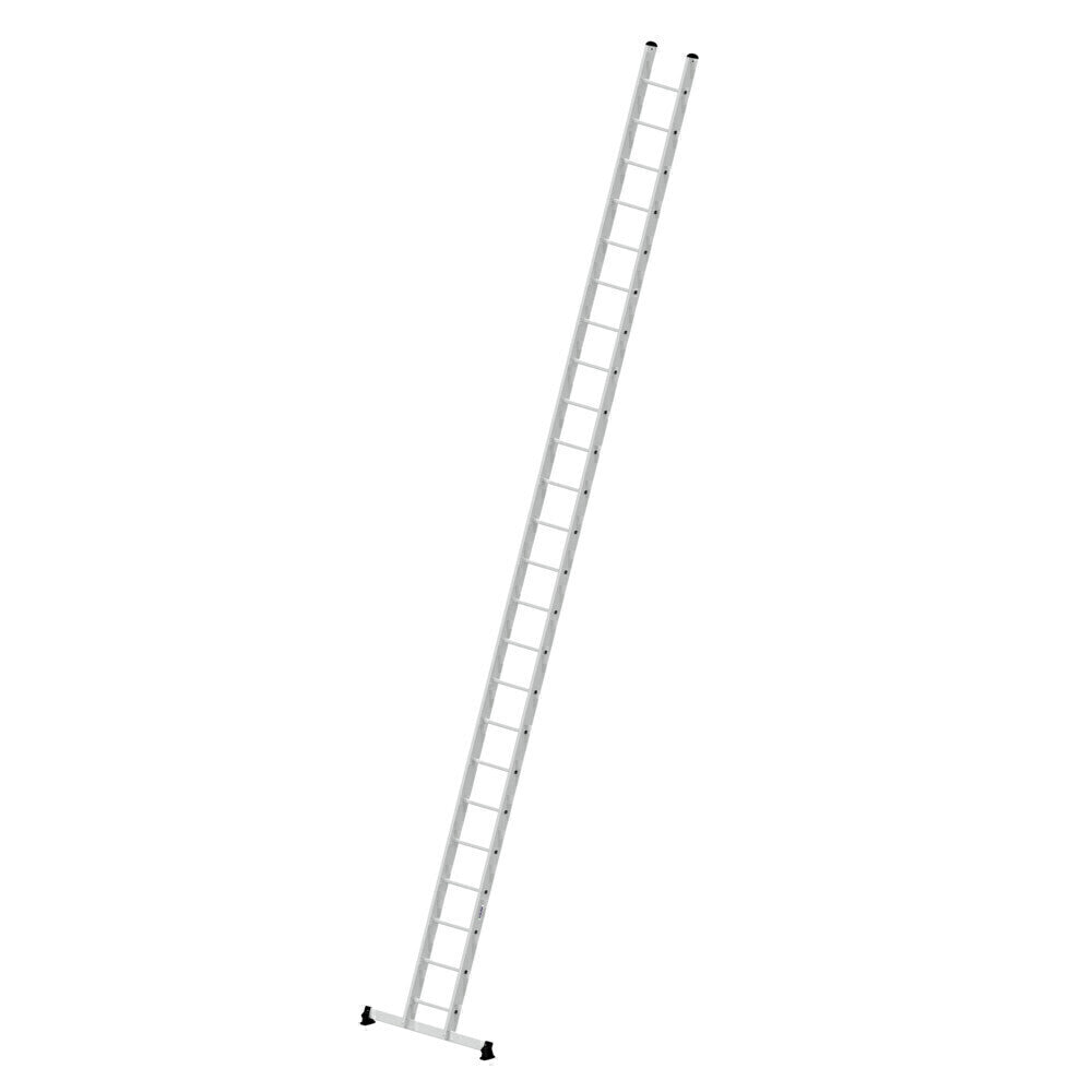 Alu-Anlegeleiter - Sprossen, 350 mm breit, mit nivello®-Traverse
