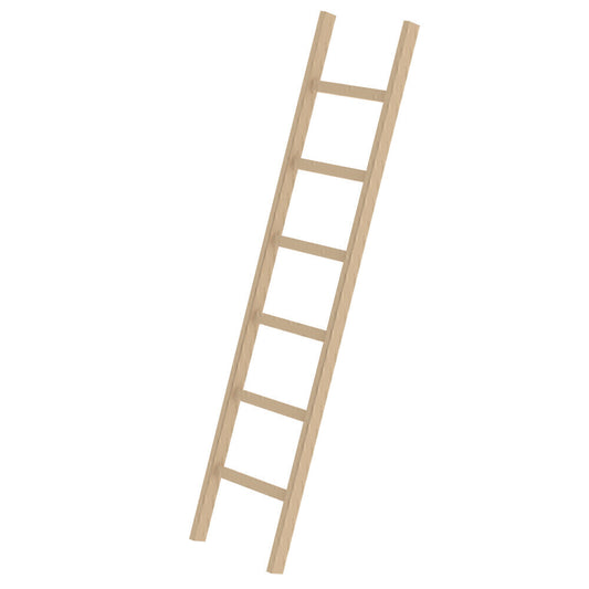 Holz-Anlegeleiter - Sprossen, 420 mm breit, mit Nivello-Traverse