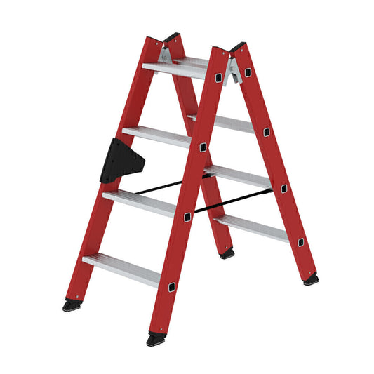 GFK-Stehleiter - Alu-Stufen