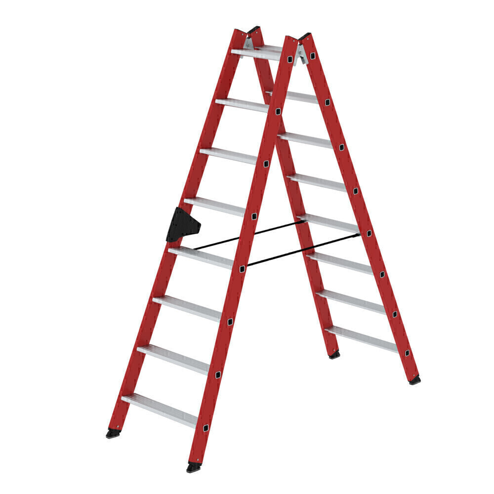 GFK-Stehleiter - Alu-Stufen