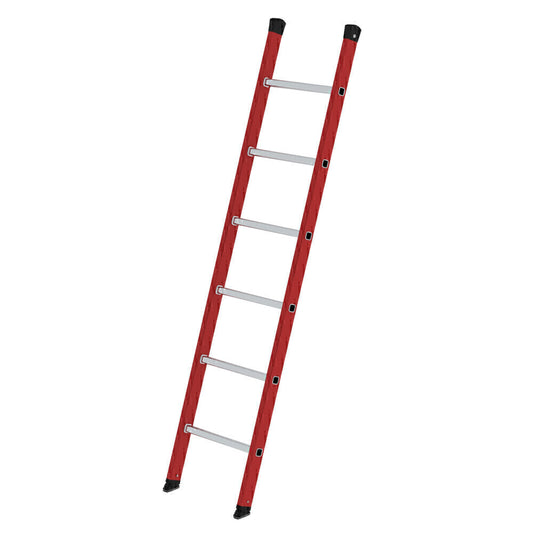 GFK-Anlegeleiter - Alu-Sprossen, 420 mm breit
