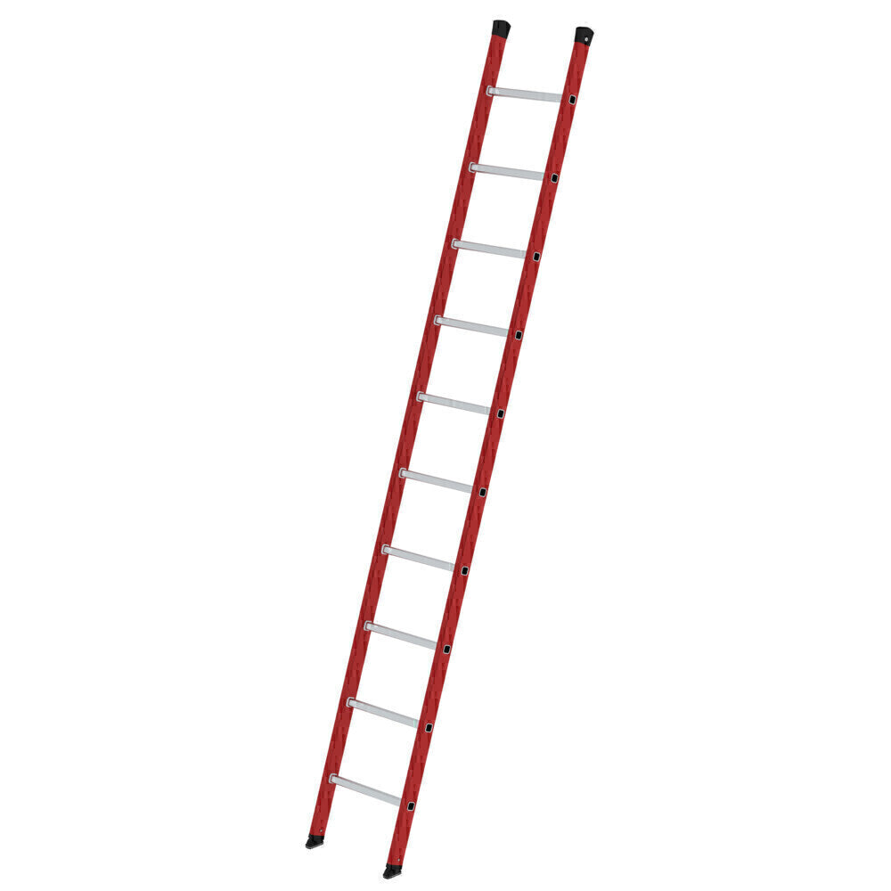 GFK-Anlegeleiter - Alu-Sprossen, 420 mm breit