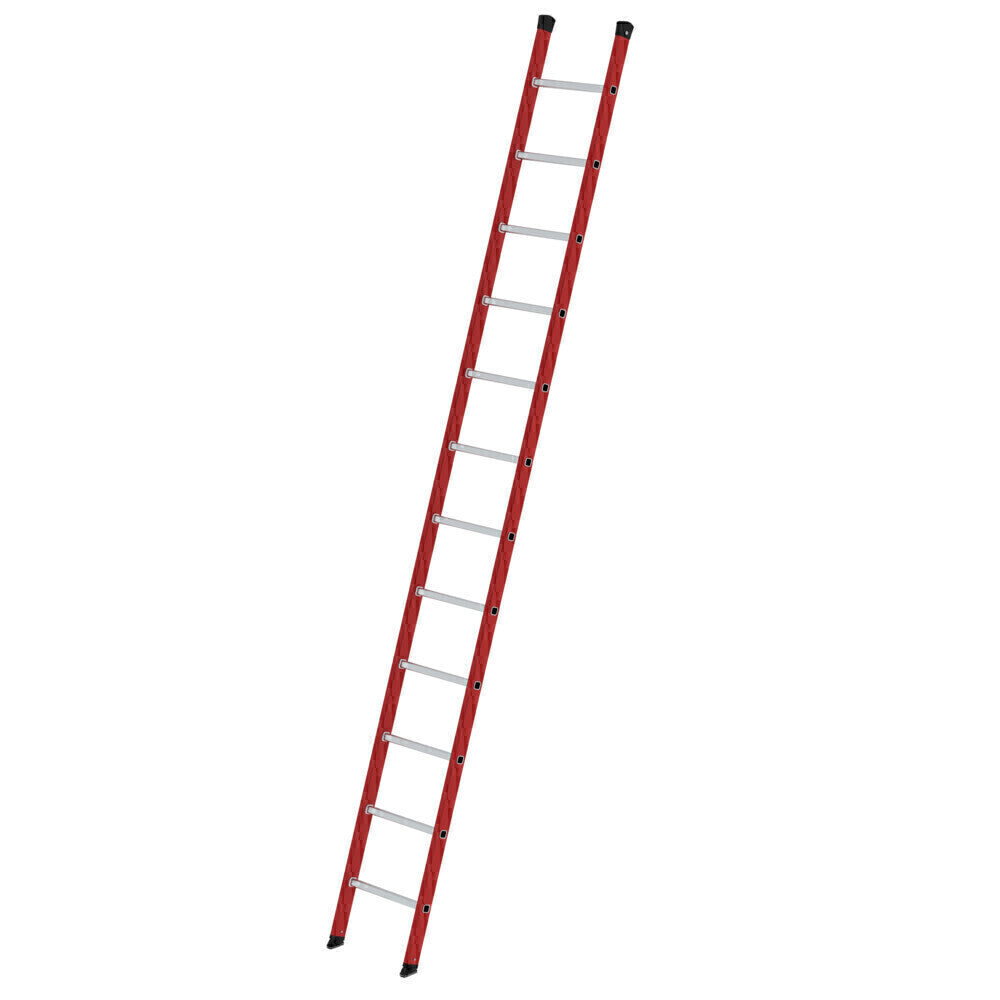 GFK-Anlegeleiter - Alu-Sprossen, 420 mm breit