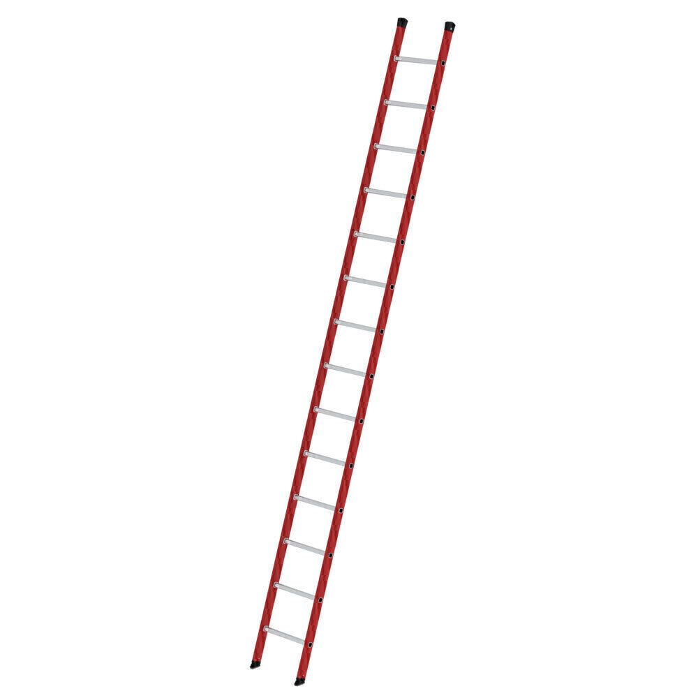 GFK-Anlegeleiter - Alu-Sprossen, 420 mm breit