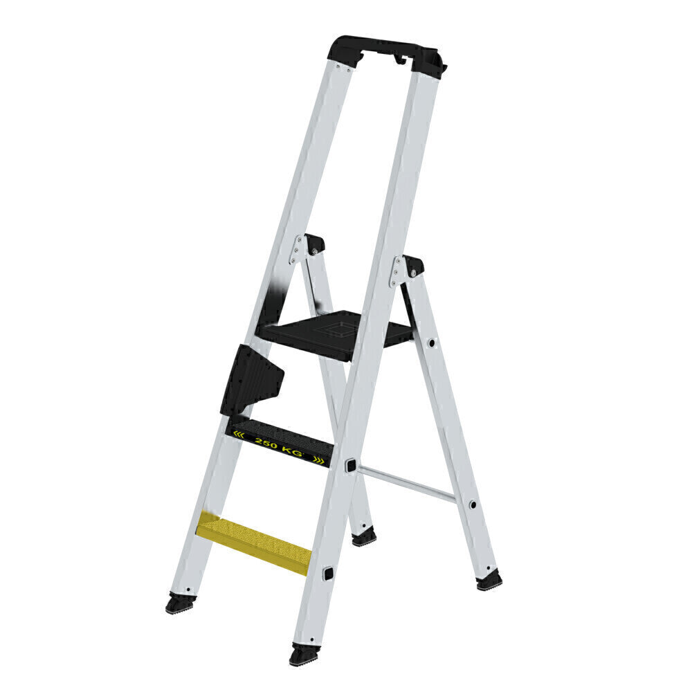 Alu-Stehleiter - Stufen, Inkl. Clip-Step, 250 kg Tragslast