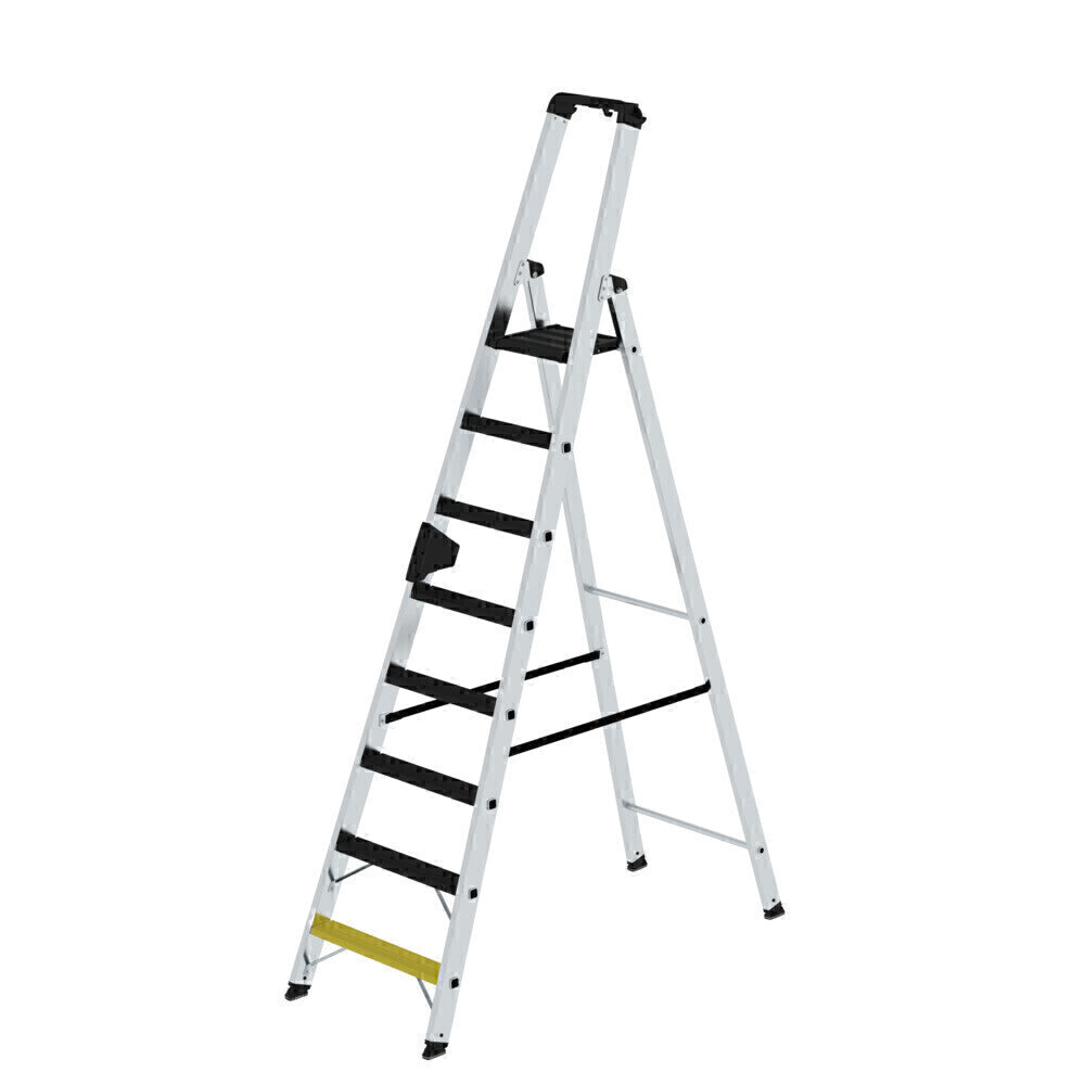 Alu-Stehleiter - Stufen, Inkl. Clip-Step, 250 kg Tragslast