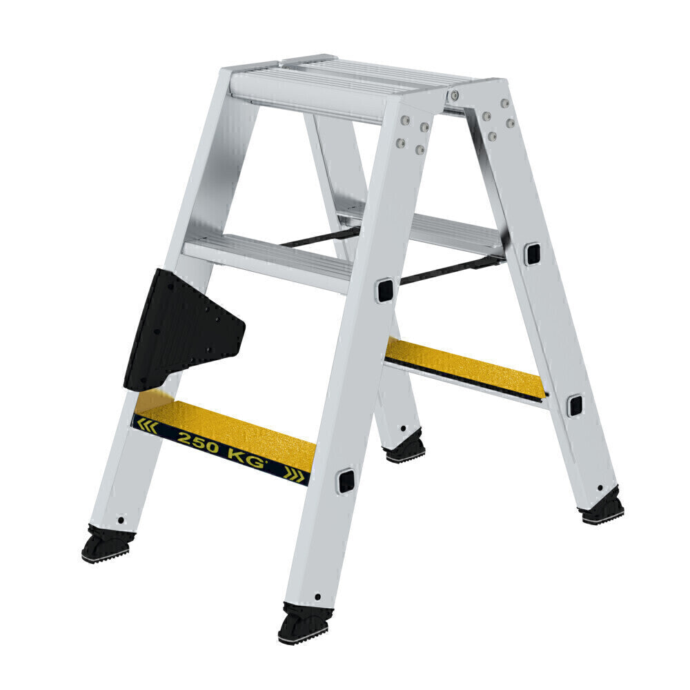 Alu-Stehleiter - Stufen, Inkl. Clip-Step, 250 kg Tragslast