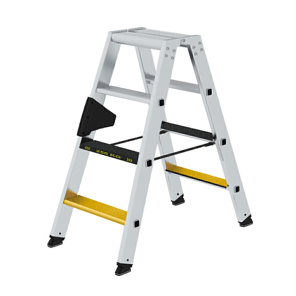 Alu-Stehleiter - Stufen, Inkl. Clip-Step, 250 kg Tragslast