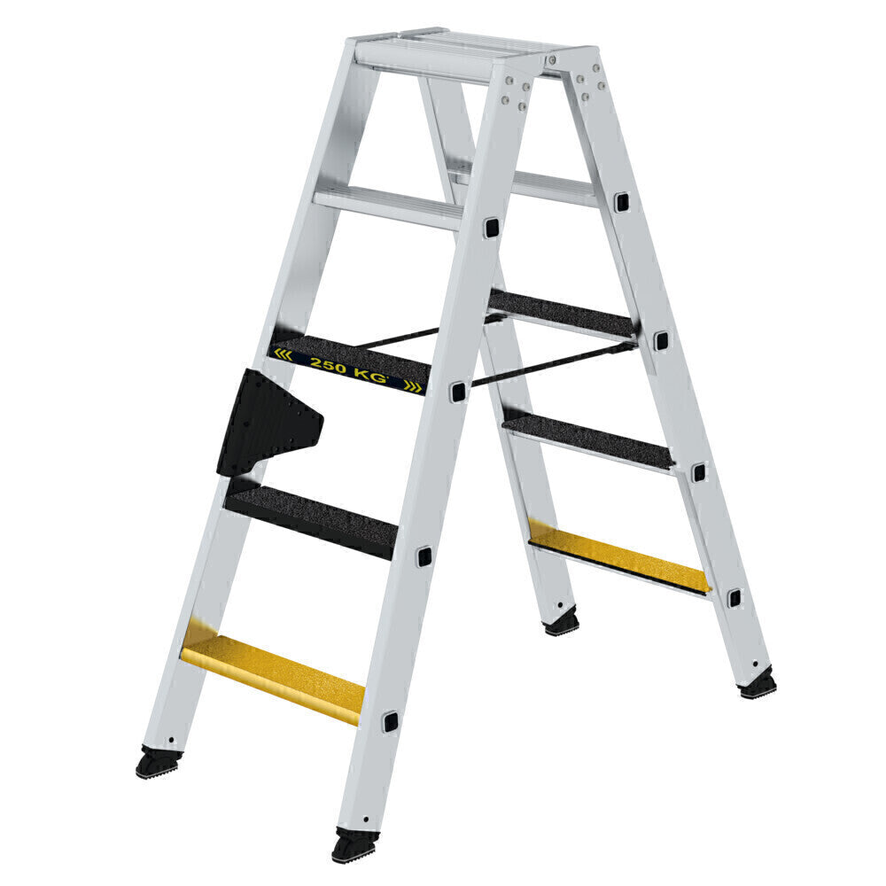 Alu-Stehleiter - Stufen, Inkl. Clip-Step, 250 kg Tragslast