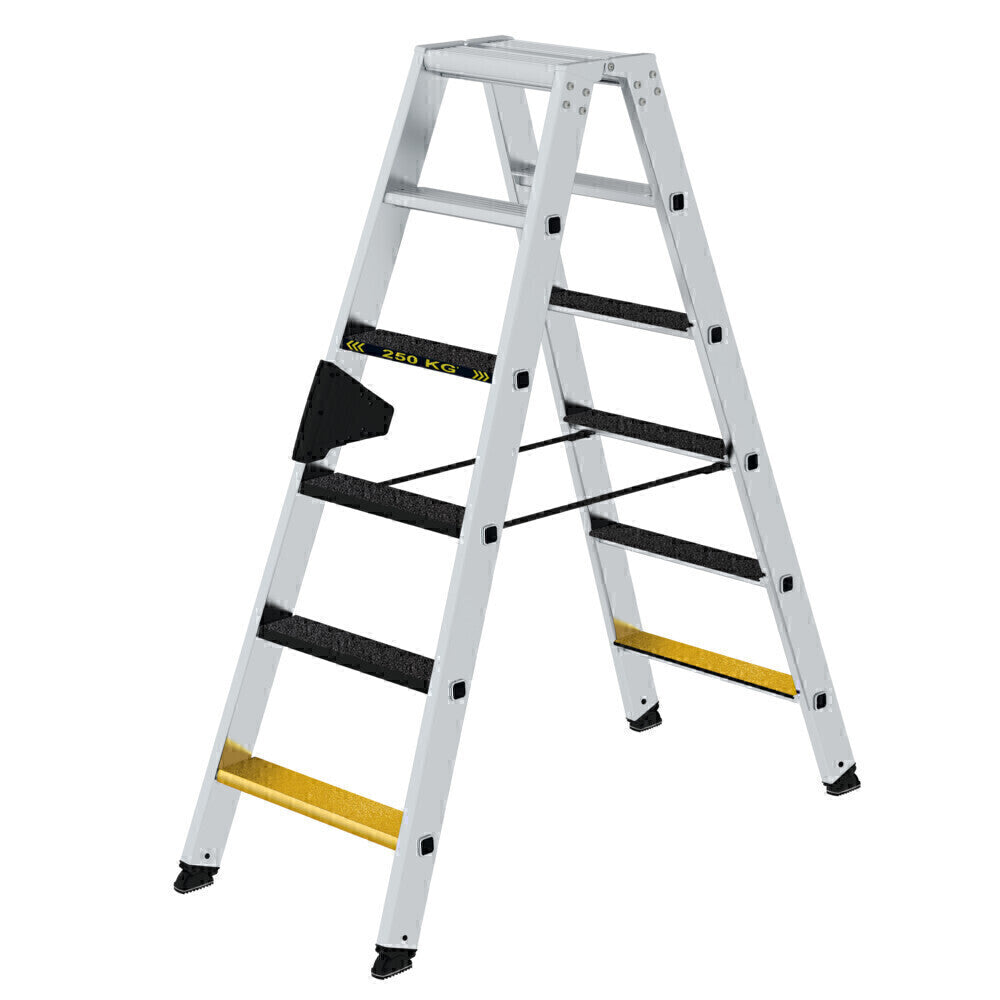 Alu-Stehleiter - Stufen, Inkl. Clip-Step, 250 kg Tragslast