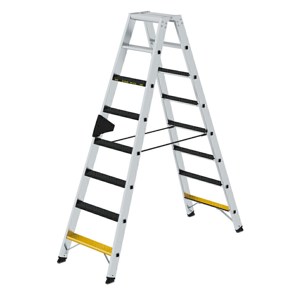 Alu-Stehleiter - Stufen, Inkl. Clip-Step, 250 kg Tragslast