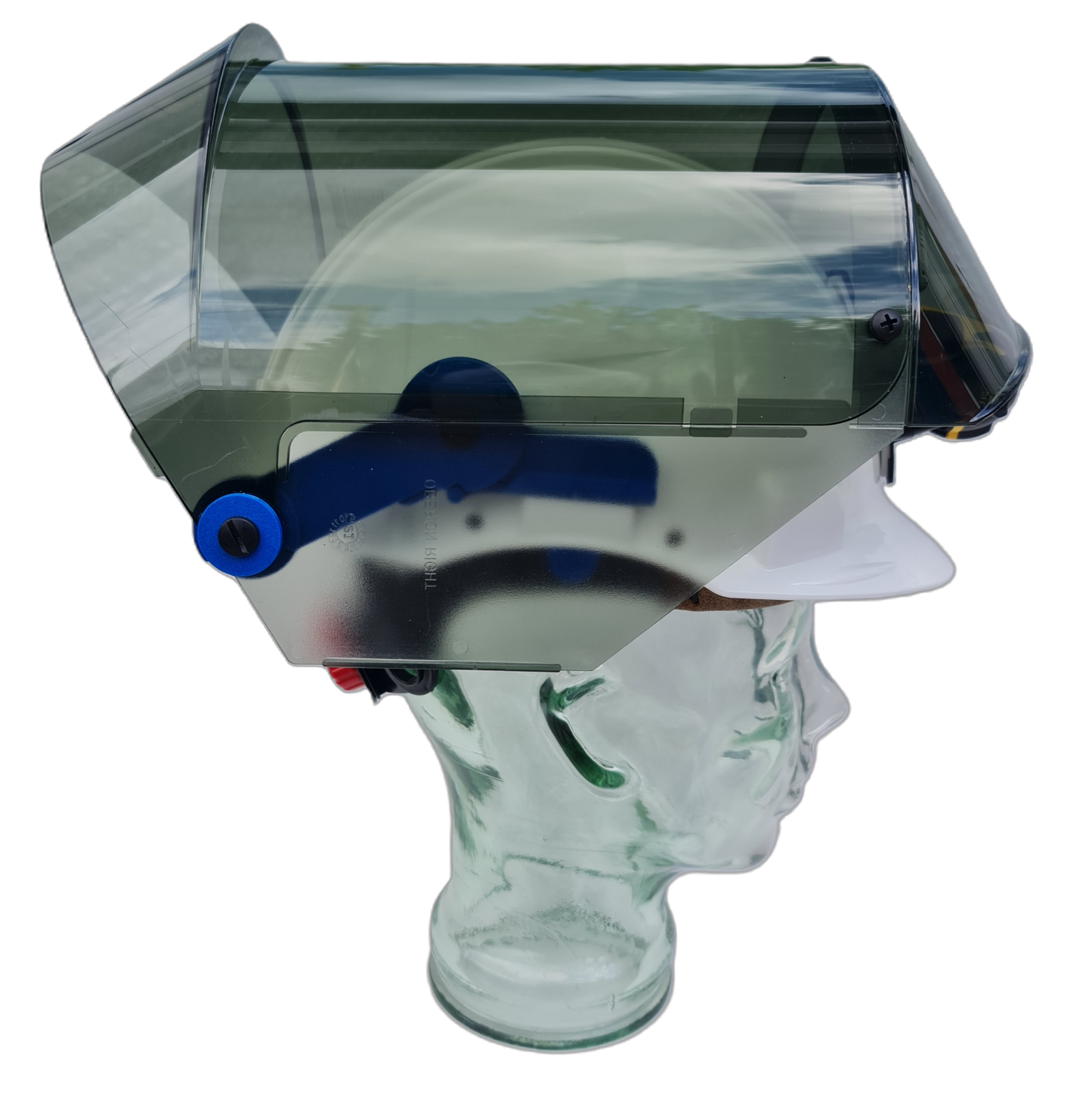 Elektriker-Schutzhelm mit integriertem Schutzschirm Kl. 2 - WBS